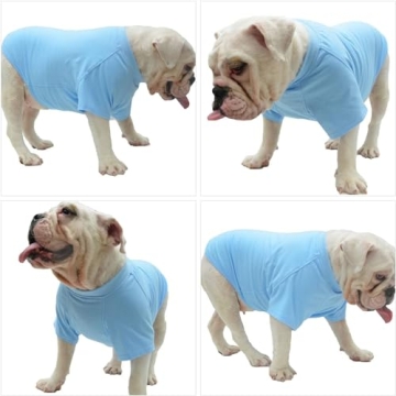 Lovelonglong Dog T-Shirt Comfort for Bulldogs and Pugs
