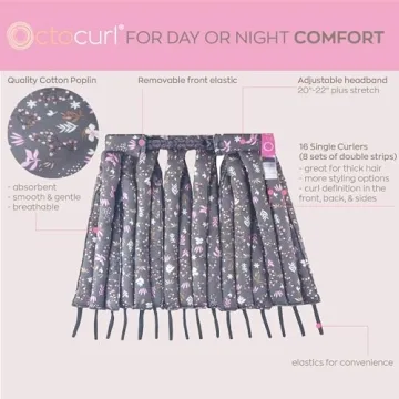 Octocurl Heatless Curlers for Luxurious Curls Overnight