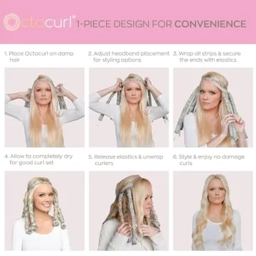 Octocurl Heatless Curlers for Luxurious Curls Overnight