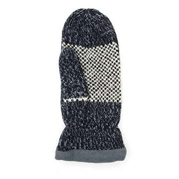 BRUCERIVER Women Snowflake Knit Mittens - Warm & Stylish