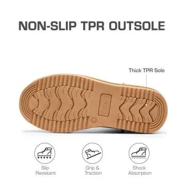 DREAM PAIRS Snow Boots for Women Genuine Suede Faux Fur Lining Water Resistant Anti-Slip Warm Winter Booties Slip On Memory Foam Comfort Ankle Boots FuzzyClassicⅡ Low Boots