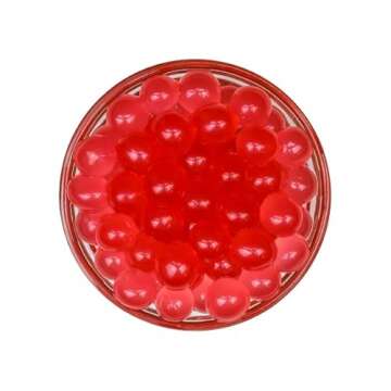 Tea Zone Strawberry Popping Pearls for Boba Drinks 7 lbs