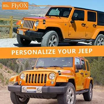 FlyOX Hood Latches Catch Kit for Jeep Wrangler & Gladiator