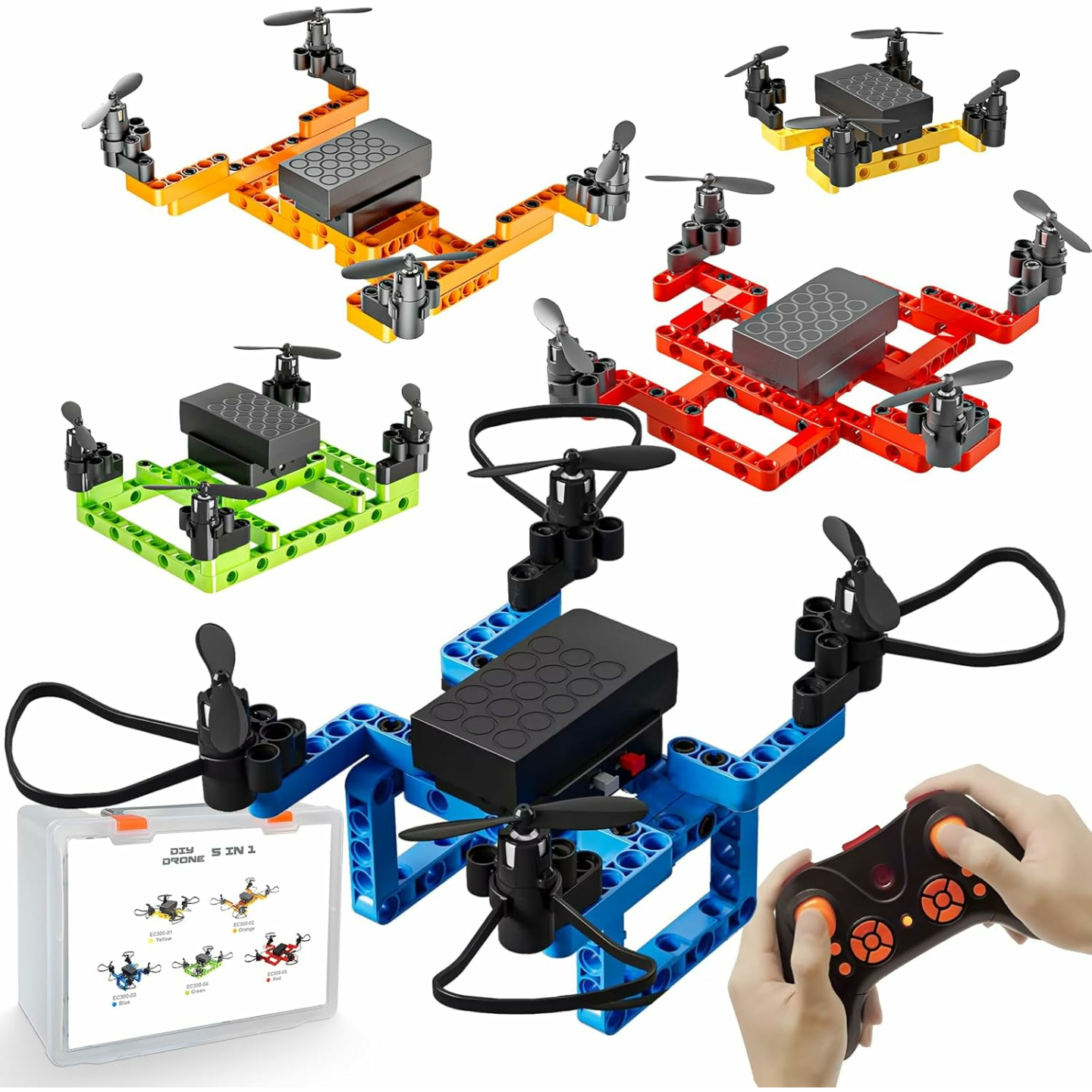 STEM Toys & RC Mini Drones for Kids - 5-in-1 Fun