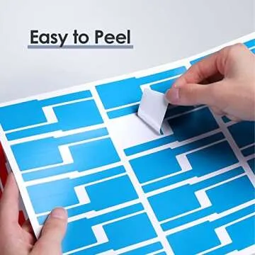Colorful 240 Pcs Waterproof Cable Labels for Organizing