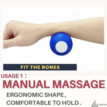 LEZER Peanut Massage Ball for Deep Tissue Relief and Relaxation