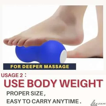LEZER Peanut Massage Ball for Deep Tissue Relief and Relaxation