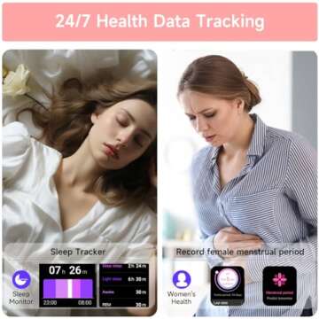 Smart Watches for Women Men, 1.83" Fitness Watch with Calls, Sleep Heart Rate Monitor, IP68 Waterproof with Multi Sport Modes Step Counter, Smartwatches Compatible with iPhone&Android, Rose Gold