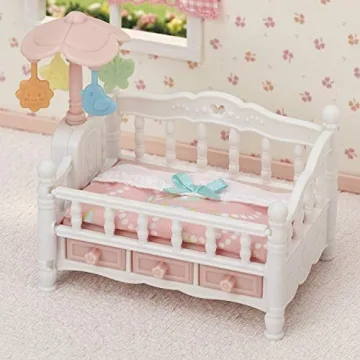Calico Critters Crib with Mobile - Perfect Playtime Accessory
