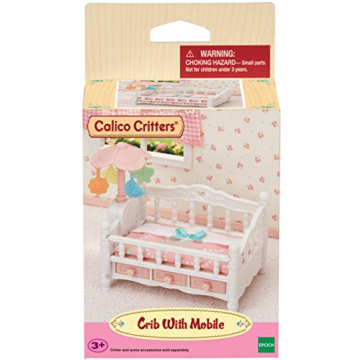 Calico Critters Crib with Mobile - Perfect Playtime Accessory