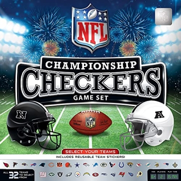 MasterPieces NFL Checkers Game for All Ages and Fans
