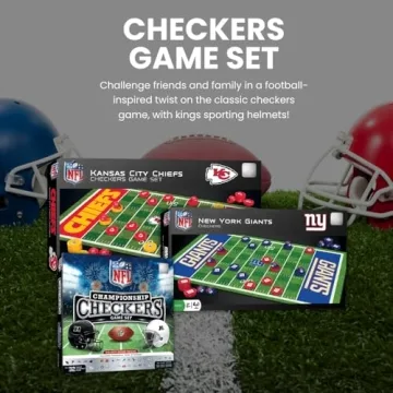 MasterPieces NFL Checkers Game for All Ages and Fans