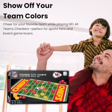 MasterPieces NFL Checkers Game for All Ages and Fans