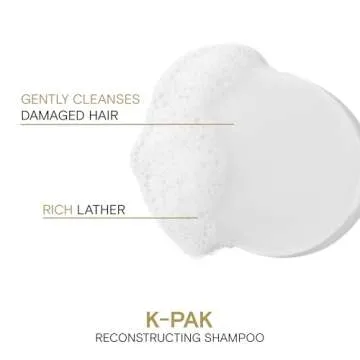 Joico K-PAK Daily Reconstructing Shampoo | For Damaged Hair | Repair & Prevent Breakage | Boost Shine | With Keratin & Guajava Fruit Extract | 33.8 Fl Oz