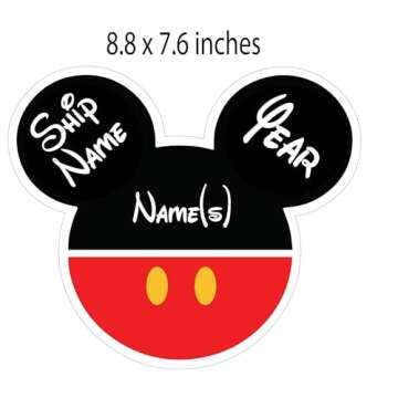 Cruise Ship Door Decorations Large Mouse Pants Custom Magnet Personalized, Funny & Fun Party Decor -...