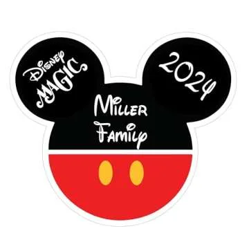 Cruise Ship Door Decorations Large Mouse Pants Custom Magnet Personalized, Funny & Fun Party Decor - Decorative Magnetic Favors For Fridge, Locker, Classroom, Whiteboard - Ships Stateroom on Disney