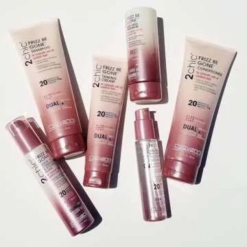 GIOVANNI 2chic Leave-In Conditioning Styling Elixir - Anti-Frizz Natural Hair Smoothing Formula with Shea Butter & Sweet Almond Oil, Macadamia, Detangler, Paraben Free, Color Safe Conditioner - 4 oz