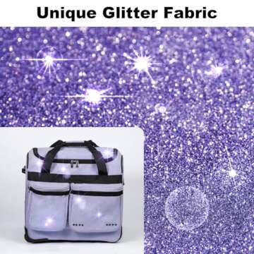 Elite Dance Gear Foldable 20 Inch Dance Bag with Garment Rack, Dance Costumes Rolling Garment Bags f...