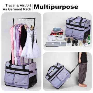 Elite Foldable Dance Bag with Garment Rack for Travel
