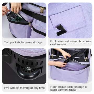 Elite Foldable Dance Bag with Garment Rack for Travel
