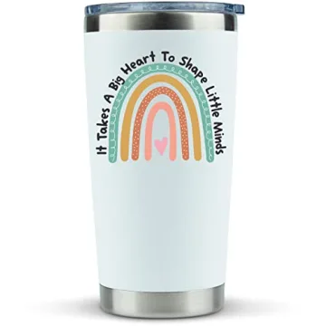 KLUBI Teacher Appreciation Gifts for Women - It Takes a Big Heart to Shape Little Minds Teacher Tumb...