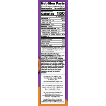 Annie's Cheddar Bunny Snack Mix Perfect for Kids 9 oz