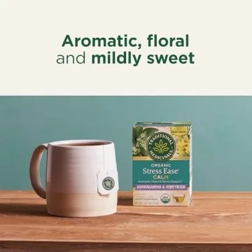 Organic Stress Ease Calm Tea with Ashwagandha - 16 Bags