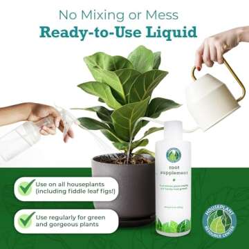 Houseplant Resource Center - Root Supplement, Liquid Root Stimulator - for Fiddle Leaf Fig & Indoor ...
