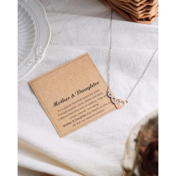 Infinity Heart Necklace Gift for Girlfriend