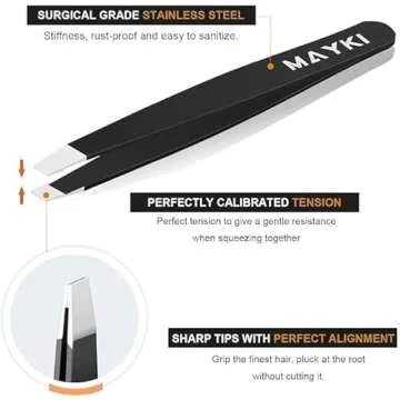 Professional Eyebrow Tweezers Set 6 PCS by MAYKI