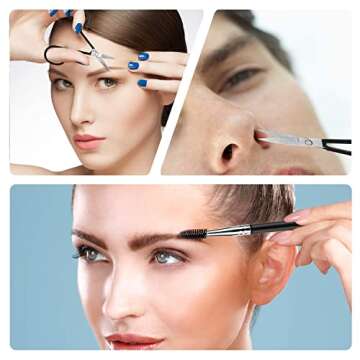 Professional Eyebrow Tweezers Set 6 PCS by MAYKI