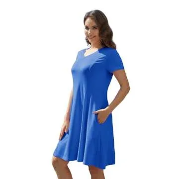 Alaster Queen Casual Summer Dress with Pockets & Comfort