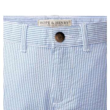 Stylish Hope & Henry Boys' Seersucker Pants - Organic Cotton
