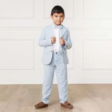 Stylish Hope & Henry Boys' Seersucker Pants - Organic Cotton