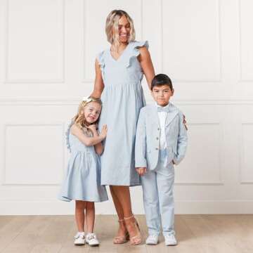 Stylish Hope & Henry Boys' Seersucker Pants - Organic Cotton