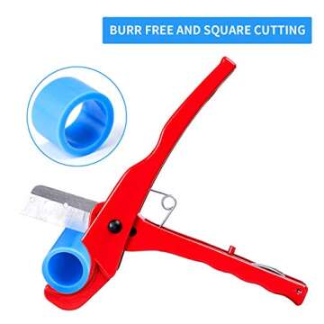 WiseWater PVC Cutter Up to 1-3/8inch (0-36mm), Convenient PEX Cutter Tool, PEX Tubing Cutter