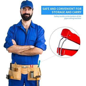 WiseWater PVC Cutter Up to 1-3/8inch (0-36mm), Convenient PEX Cutter Tool, PEX Tubing Cutter