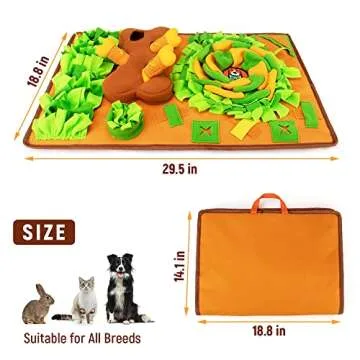 AWOOF Snuffle Mat: Interactive Snuffle Feeding Toy