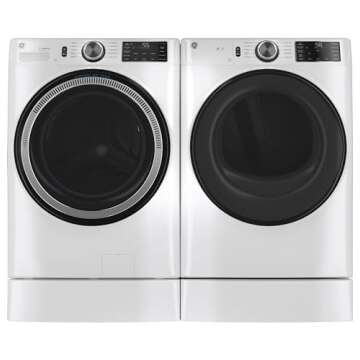 GE GFR0728SNWW Washer/Dryer Laundry Riser- White