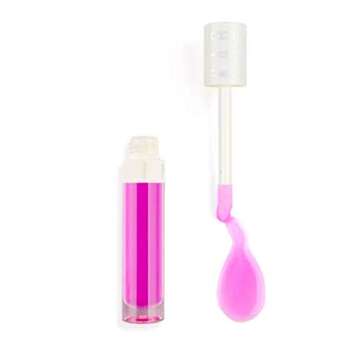 KAB Lip Oils for Hydrating Lips – Non-Sticky, Tinted Lip Oil Lip Gloss with Vitamin E in Coconut Flavor – Sheer, Cruelty-Free Lip Oil Tinted in Juicy Shades with Doe Foot Applicator (Juicy Melon)