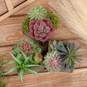 Mingfuxin Artificial Succulent Plants for Easy Decor