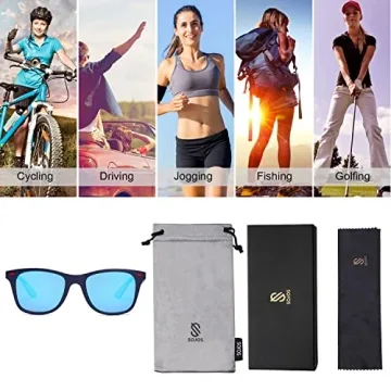 SOJOS Polarized Sports TR90 Sunglasses for Outdoor Activities