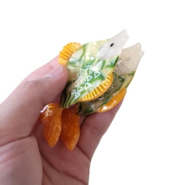 Durable Non-Slip Acetate Fish Hair Clips for Women