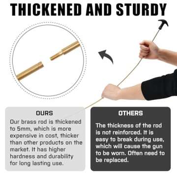 GLORYFIRE Universal Gun Cleaning Kit Hunting Handgun Shot Gun Cleaning Kit with Case Travel Size Portable Metal Brushes