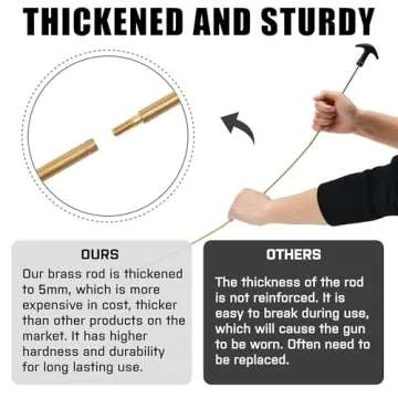 GLORYFIRE Universal Gun Cleaning Kit Hunting Handgun Shot Gun Cleaning Kit with Case Travel Size Portable Metal Brushes