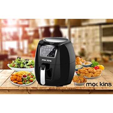 Mockins 5.8 Qt Air Fryer with LCD Touch Screen and Presets