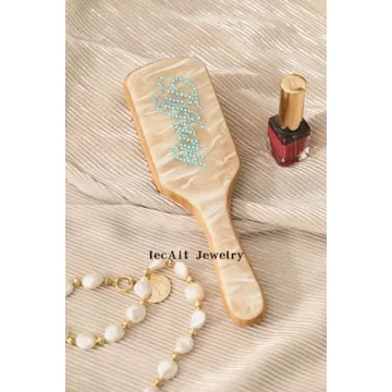 Custom Rhinestone Hairbrush for All Hair Types | Unique Gift
