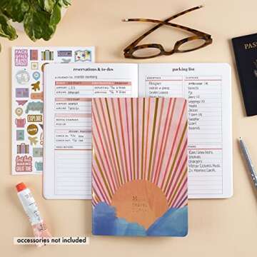Travel Journal Petite Planner. Trip Itinerary and Places to Visit, Daily Adventure Tracking, Packing Lists, Note Pages, Sticker Sheet, and More! Portable Petite Planner by Erin Condren