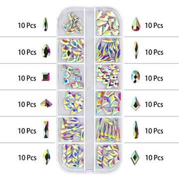 Artdone Nail Art Rhinestones Kit - 8728 Premium Pieces