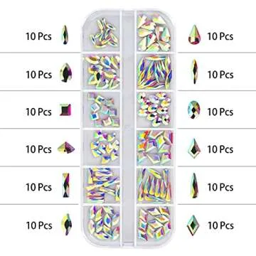 Artdone Nail Art Rhinestones Kit - 8728 Premium Pieces